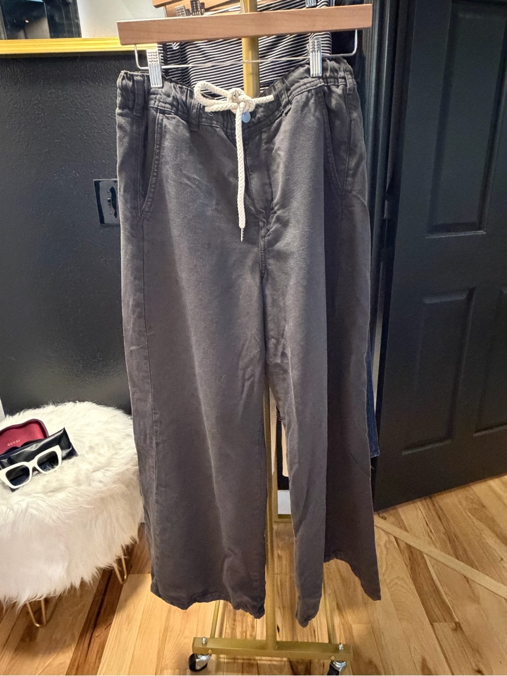 Women’s Drawstring Lounge Pants in Charcoal - Casual Comfort